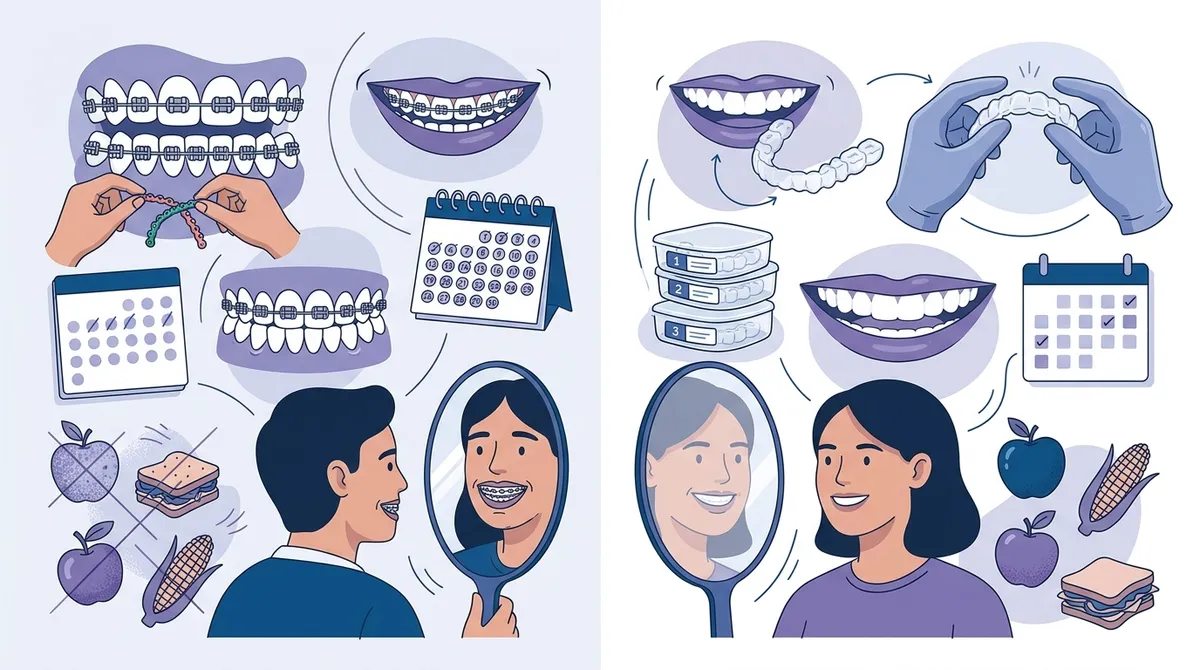 traditional braces vs clear aligners